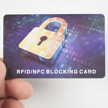 Load image into Gallery viewer, RFID Blocking NFC Signals Shield Credit Card Secure Passport Protector