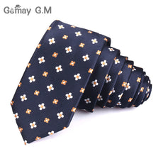 Load image into Gallery viewer, New Jacquard Woven Neck Tie For Men Wedding Business Classic Ties Fashion Polyester Slim Mens Necktie For Suit 6cm Width Tie