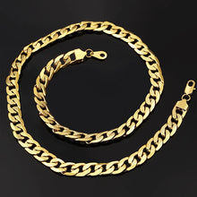 Load image into Gallery viewer, Hip Hop Jewelry Long Chunky Cuban Link Chain Golden Necklaces With Thick Gold Color Stainless Steel Neck Chains For Men Jewelry