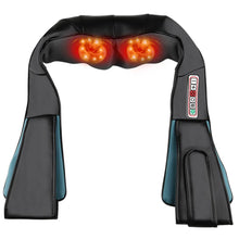 Load image into Gallery viewer, 3D kneading Shiatsu Cervical Back Neck Massager Shawl Electric Roller Heat Device Manual China Home Car Shoulder Massage Machine
