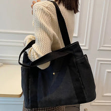 Cargar imagen en el visor de la galería, Nuevo bolso de lona, bolso de trabajo sencillo de un hombro, bolso de mano para ir al trabajo por ordenador de gran capacidad