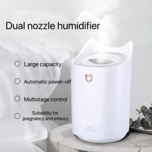 Load image into Gallery viewer, 3000Ml Dual Jet Air Humidifier Large Capacity Atomizer Ultrasonic Aroma Diffuser Cool Mist Maker Air Humificador Purifier