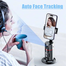 Load image into Gallery viewer, Wireless Remote Shooting Phone Stand Gimbals Stabilizer for Mobile, 360°Panorama Rotation Auto Face Tracking Phone Holder Tripod