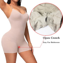 Load image into Gallery viewer, GUUDIA Open Crotch Bodysuit Shapewear Jumpsuit Body Shaper Compress Tummy Control Shapers Spandex Elastic Shape Seamless Smooth