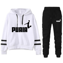 Load image into Gallery viewer, Jogging Women's Tracksuit Comfortable Daily, Stripe Hoodie Two Piece Sets