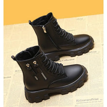 Load image into Gallery viewer, Snow Boots Women Winter New Plush Velvet Woman Shoes Warm Ankle Boots Thick Cotton Shoes Furry Black Women Boots