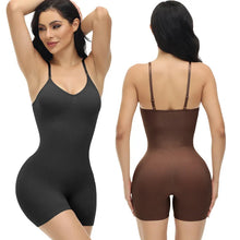 Load image into Gallery viewer, GUUDIA Open Crotch Bodysuit Shapewear Jumpsuit Body Shaper Compress Tummy Control Shapers Spandex Elastic Shape Seamless Smooth