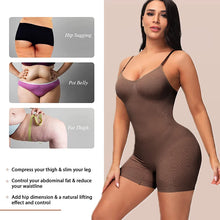 Load image into Gallery viewer, GUUDIA Open Crotch Bodysuit Shapewear Jumpsuit Body Shaper Compress Tummy Control Shapers Spandex Elastic Shape Seamless Smooth