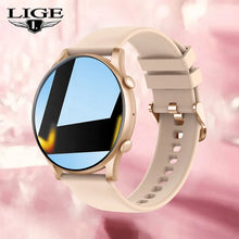 Cargar imagen en el visor de la galería, LIGE reloj inteligente mujer Bluetooth llamada deporte Fitness AI Control de voz pulsera completamente táctil pulsera para Android IOS nuevo reloj inteligente