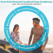 Cargar imagen en el visor de la galería, Auriculares inalámbricos Bluetooth-compatible5.0, diadema deportiva para dormir, máscara suave para ojos, auriculares inalámbricos para música