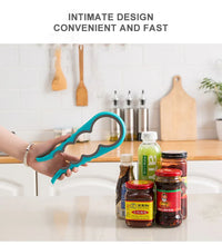 Load image into Gallery viewer, 4-in-1 Size Bottle Cap Bottle Opener Household Kitchen Gadgets Can Opener Non-slip Bottle Opener Multifunction Lid Jar Opener