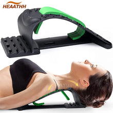 Load image into Gallery viewer, New 4 Level Neck Stretcher Massage Apparatus Magnetotherapy Back Stretch Massager Tool Lumbar Cervical Spine Support Pain Relief