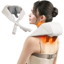 Load image into Gallery viewer, 5D Kneading Shiatsu Massage Shawl Neck Chiropractic Massager for Shoulder Pain Relief Heating Neck Massageador Massagem New