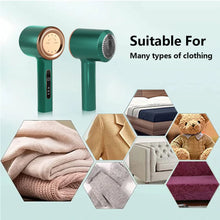 Load image into Gallery viewer, Electric Lint Remover Rechargeable Pellet Fabric Shaver For Clothing Clothes Fluff Remover Portable Hair Balls Fuzz Removers