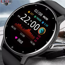 Load image into Gallery viewer, LIGE New Smart Watch Men and Women Full Touch Screen Sport Fitness Watch IP67 Waterproof Bluetooth For Android ios smartwatch Men+box