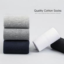 Load image into Gallery viewer, HSS Men's Cotton Socks New styles 10 Pairs / Lot Black Business Men Socks Breathable Spring Summer for Male US size(6.5-12)