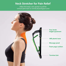 Load image into Gallery viewer, New 4 Level Neck Stretcher Massage Apparatus Magnetotherapy Back Stretch Massager Tool Lumbar Cervical Spine Support Pain Relief
