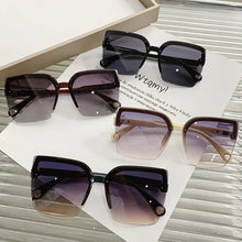 Load image into Gallery viewer, New Oversized Sunglasses Women Fashion Rimless Vintage Square Sun Glasses Eyewear Brand Designer UV400 Female Shades