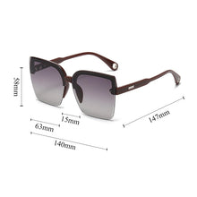 Load image into Gallery viewer, New Oversized Sunglasses Women Fashion Rimless Vintage Square Sun Glasses Eyewear Brand Designer UV400 Female Shades