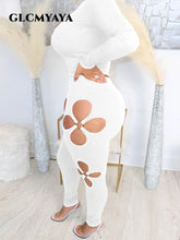 Load image into Gallery viewer, CM.YAYA Active Women Clover Two 2 Piece Set Outfits Long Sleeve T-shirt and Legging Pants Fashion Yoga Tracksuit Sweatsuit