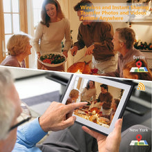 Load image into Gallery viewer, Frameo Digital Picture Frame 10.1 Inch 32GB Smart WiFi Digital Photo Frame with 1280x800 IPS HD Touch Screen Wall Mountable