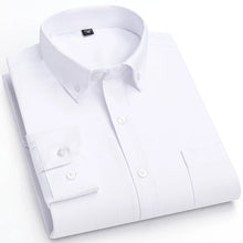 Load image into Gallery viewer, Men's Plaid Regular Checkered Casual Shirts Long-Sleeve Pocket Oxford Cotton