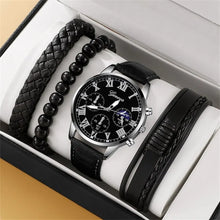 Load image into Gallery viewer, Fashion Mens Sports Watch Man Business Quartz Wristwatch Luxury Brown Leather Bracelet Men Casual Luminous Clock Watch