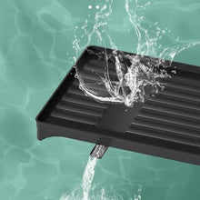 Load image into Gallery viewer, 2 Tier Dish Drying Rack Kitchen Counter Dish Organizer Rack With Drainboard And Utensil Holders Carbon Steel Dish Drainer Set