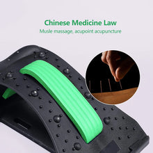 Load image into Gallery viewer, New 4 Level Neck Stretcher Massage Apparatus Magnetotherapy Back Stretch Massager Tool Lumbar Cervical Spine Support Pain Relief