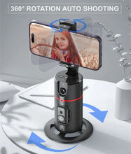 Load image into Gallery viewer, Wireless Remote Shooting Phone Stand Gimbals Stabilizer for Mobile, 360°Panorama Rotation Auto Face Tracking Phone Holder Tripod