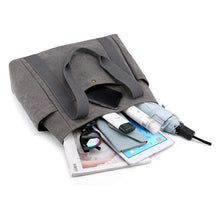 Cargar imagen en el visor de la galería, Nuevo bolso de lona, bolso de trabajo sencillo de un hombro, bolso de mano para ir al trabajo por ordenador de gran capacidad
