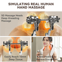 Load image into Gallery viewer, 5D Kneading Shiatsu Massage Shawl Neck Chiropractic Massager for Shoulder Pain Relief Heating Neck Massageador Massagem New