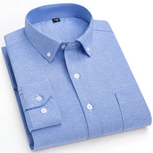 Load image into Gallery viewer, Men's Plaid Regular Checkered Casual Shirts Long-Sleeve Pocket Oxford Cotton