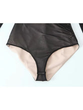 Cargar imagen en el visor de la galería, TRAF tul elegante Sexy ceñido al cuerpo mujer de manga larga sin espalda playa vacaciones mono ajustado mujer mono Chic mamelucos