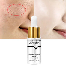 Cargar imagen en el visor de la galería, LANBENA Tratamiento de poros Esencia Reduce los poros, Tratamiento para el acné Removedor Nariz Piel con espinillas Reafirmante Hidratante Suero facial Cuidado de la piel