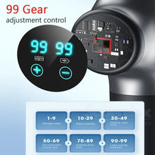 Load image into Gallery viewer, 8 Head Gun Fascia Massage Tools 99 Gear Neck and Back Massager for Body Electric Professional Muscle Massager Gym Massage gun