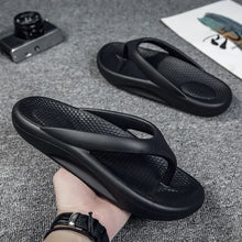 Cargar imagen en el visor de la galería, Zapatillas de playa transpirables para hombre, chanclas Unisex de gran tamaño, chanclas de ocio de verano, zapatos para hombre, sandalias ligeras y suaves
