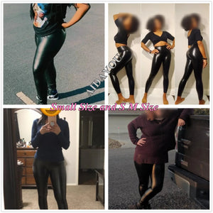 Leggings grande taille pour femmes, grande taille 5XL 6XL 7XL, vêtements noirs en Spandex pour filles, Leggings en Faux cuir PU