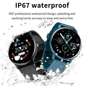 LIGE New Smart Watch Men and Women Full Touch Screen Sport Fitness Watch IP67 Waterproof Bluetooth For Android ios smartwatch Men+box