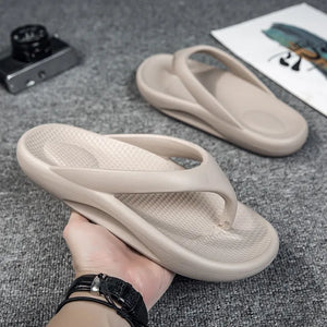 Zapatillas de playa transpirables para hombre, chanclas Unisex de gran tamaño, chanclas de ocio de verano, zapatos para hombre, sandalias ligeras y suaves