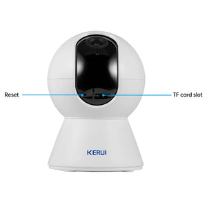 KERUI 1080P 3MP 5MP Tuya Smart Mini WiFi IP cámara interior inalámbrica de seguridad para hogar cámara de vigilancia CCTV 2MP con seguimiento automático 