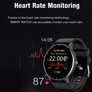 LIGE nuevo reloj inteligente para hombres rastreador de actividad en tiempo Real Monitor de ritmo cardíaco deportes mujeres reloj inteligente hombres reloj para Android, IOS