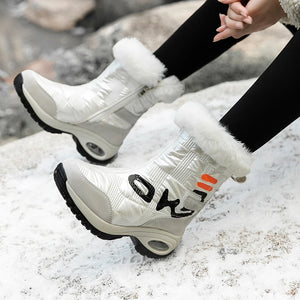 Winter Women Ankle Boots Waterproof Keep Warm Black Snow Boots New Ladies Zip Boots Chaussures Femme Booties Platform