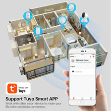 Cargar imagen en el visor de la galería, KERUI Tuya Smart Mini WiFi IP cámara interior inalámbrica seguridad del hogar AI detección humana cámara de vigilancia CCTV 2MP seguimiento automático
