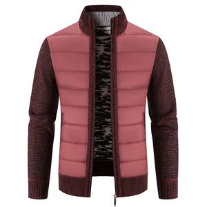 New Fashion Baseball Collar Coat Men Autumn and Winter Thick Warm Sweater Cardigan Street Casual Sweater Coat