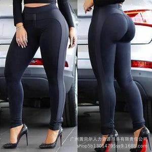 Nouveau Pantalon femme nouveau Leggings à panneaux noirs Joggers