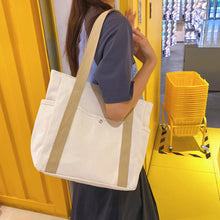 Load image into Gallery viewer, New Large Capacity Canvas Tote Bags handbag for Work Commuting Carrying Bag College Style Student Outfit Book Shoulder Bag
