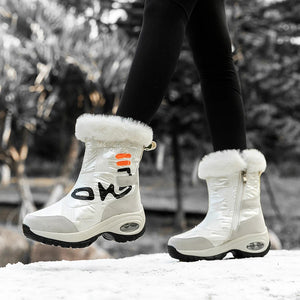 Winter Women Ankle Boots Waterproof Keep Warm Black Snow Boots New Ladies Zip Boots Chaussures Femme Booties Platform