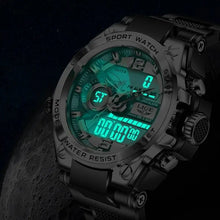 Cargar imagen en el visor de la galería, Reloj militar LIGE para hombre, reloj de pulsera Digital resistente al agua de 50m, reloj de cuarzo LED, reloj deportivo, relojes grandes para hombre, relojes masculinos
