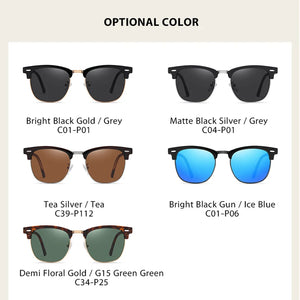 Folding HD Polarized Men Women Sunglasses Classic Fashion Club Brand Folded Driving Sun Glasses Blind Drop Shipping Masculino